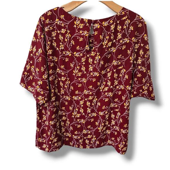Third Culture by so-en women's floral dolman short sleeves Blouse - xl - Picture 4 of 8